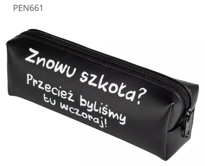 Imagen del producto de Estuche escolar de una sola compartimento, color  - ¿Otra vez la escuela?... - Pajacyk