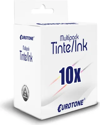 Produktbild von 10x Eurotone Tintenpatrone Alternative für Epson T2632-34 / T2621 26XL C13T26214010 Black Schwarz / T2631 C13T26314010 Photo Foto / T2632 C13T26324010 Blau Cyan / T2633 C13T26334010 Rot Magenta / T2634 C13T26344010 Gelb Yellow