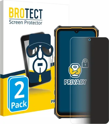 Produktbild von 2x BROTECT Sichtschutzfolie für Ulefone RugKing 3 Pro Anti-Spy Privacy Sichtschutz Blickschutz Folie Blaulicht-Schutz