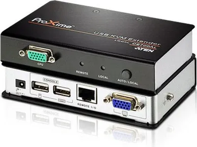 Obrázek produktu pro ATEN CE700A-AT-G, Vysílač a přijímač, Kabel, 150 m, Cat5e, 1920 x 1200, 1600 x 1200, 1280 x 1024, Černá, Šedá