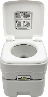 Obrázok produktu pre Kempingová toaleta, prenosná toaleta, cestovná toaleta 20L so splachovaním PRE STANOVÉ SADY