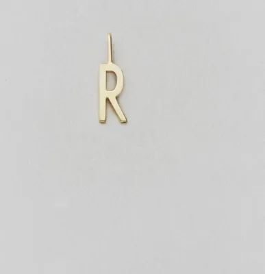 Produktbild von Design Letters - Anhänger "R" Gold