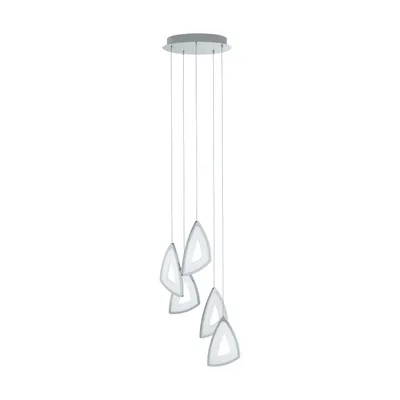 Zdjęcie produktu dla EGLO Amonde, Elastyczny montaż, Chrom, Stal satynowa, Chrom, Biały, Aluminium, Plastik, Wewnętrzna