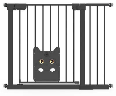 Produktbild von Türgitter mit Katzenklappe und Verlängerung