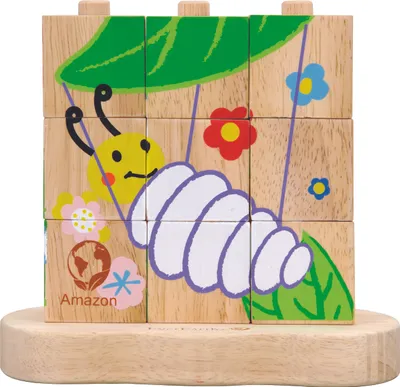 Produktbild von EverEarth - Von der Raupe zum Schmetterling-Stapelpuzzle