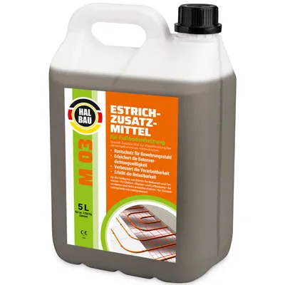 Produktbild von Estrichzusatzmittel 5L für Fußbodenheizung Heizestrichen Beton Plastifizierer Heizsysteme M03