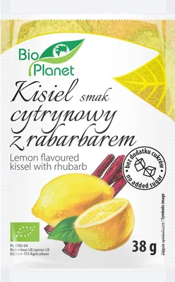 Zdjęcie produktu dla KISIEL O SMAKU CYTRYNOWYM Z RABARBAREM38 g -PLANET
