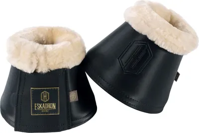 Produktbild von Eskadron HERITAGE Hufglocken " SOFTSLATE FAUXFUR " Sprungglocken, 1 Paar Größe - S Farbe - antique green