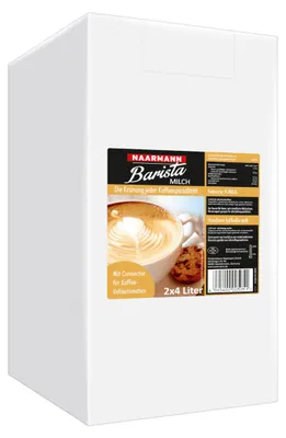 Image de Naarmann Barista lait écrémé 1,5% 2 x 4 L CMB paquet 8000ml