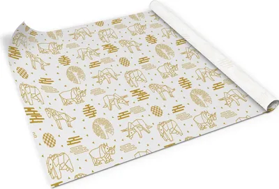 Obrázok produktu pre Safari-origami - PVC lepiaca fólia na nábytok - fólia na renováciu nábytku - samolepiaca fólia na nábytok - kuchynská linka - skrinky - dekoračná fólia na nábytok - 100x50 cm