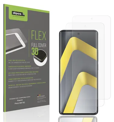 Produktbild von 2x Full Cover Schutzfolie matt für Xiaomi Poco M8 5G Panzerfolie Anti-Shock