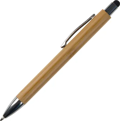 Produktbild von Touchpen Holz-Kugelschreiber / Stylusfarbe: schwarz