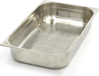 Obrázek produktu pro Maxima - Gastro nádoba Gastronorm - 1/1 GN - Hloubka 10 cm - Nerezová ocel - Perforovaná