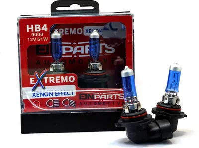 Zdjęcie produktu dla EinParts Żarówki halogenowe HB4 12V 5000K białe 55W P22d 2 szt