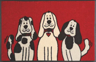 Produktbild von wash+dry Schmutzfangmatte Three Dogs - 50 x 75 cm