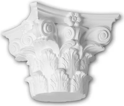 Produktbild von Profhome 411301 Vollsäulen Kapitell Fassadenstuck Säule Fassadenelement