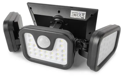 Imagen del producto de ENTAC ESL3H-SMD Entac Wandlampe outdoor mit PIR & Solarfunktion  3fach