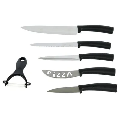 Immagine prodotto di Set di coltelli, 6 pezzi, lama in acciaio inox