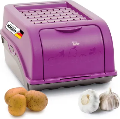 Produktbild von Novaliv Gemüseboxen Kartoffelboxen Vorratsbehälter 3,5l bis 9l (Lila, 1x 3,5l)