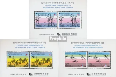 Produktbild von Briefmarken Süd-Korea 1994 Mi Block592-Block594 (kompl.Ausg.) postfrisch Philakorea