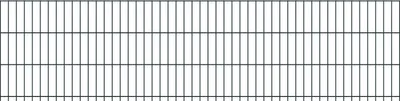 Produktbild von Doppelstabmattenzaun David 6/5/6 mm - Ausführung: anthrazit beschichtet, Höhe: 63 cm, Länge: 251 cm