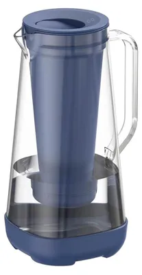 Immagine prodotto di GLACIER FRESH, 1,7 litri, caraffa filtrante per acqua, carbone attivo + ultrafiltrazione, riduce cloro, fluoro, calcare, metalli pesanti, blu