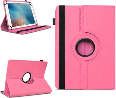 Produktbild von Tablet Hülle für Apple iPad 2017 2018 2019 2020 Tasche Schutzhülle Case DrehbarFarben:Pink