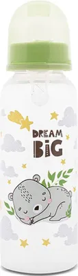 Image de Biberon pour bébé Simple, 250 ml, motifs animaux, tétine taille 0+ (à partir de la naissance), avec couvercle