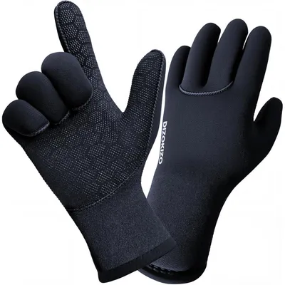 Immagine prodotto di Guanti in neoprene da 3 mm, unisex, colore nero, taglia S
