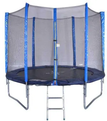 Produktbild von Spartan Trampolin 250 cm mit Netz und Leiter - SET Blau