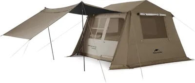 Produktbild von Naturehike Village 6.0㎡/13.0㎡/17.0㎡ Familienzelt Pop Up Zelt Hauszelt Camping Campingzelt für 4-6 Personen Großes Tunnelzelt mit 2000mm Wassersäule