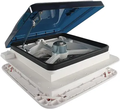 Immagine prodotto di Ventilatore da tetto, flusso d'aria reversibile, zanzariera, BIANCO