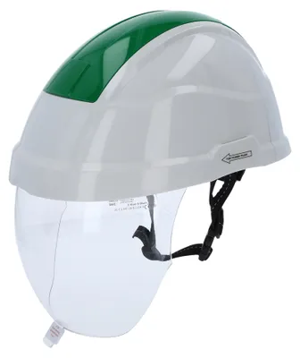 Immagine prodotto di KS TOOLS Elmetto di sicurezza con protezione per il viso verde - 117.0139