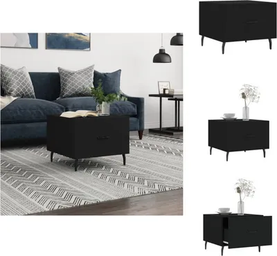 Produktbild von vidaXL Couchtisch Schwarz 50x50x40 cm Holzwerkstoff -  Couchtische