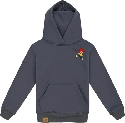 Produktbild von Bavarian Caps Hoodie "Grantig by nature v2" - graublau (Kinder) 7-8