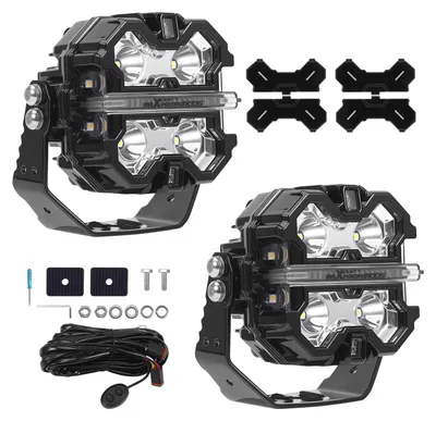 Obrázok produktu pre 160 W LED doplnkové svetlo, 3,5" pracovné svetlo, bodové, DRL, oranžové, biele, IP68