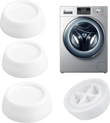Productafbeelding van Vibratievoeten voor Wasmachine - Universele Antislip Voetjes voor Geluidsreductie en Trillingsdemping