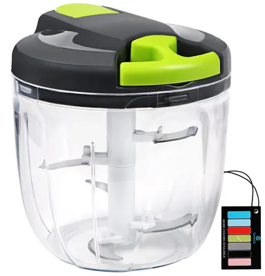 Productafbeelding van Hakmolen Handmatig - Uiensnijder - 900 ml - Groentehakmolen - Multihakker - 520 ml Kom