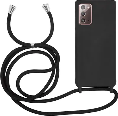 Produktbild von Handykette für Samsung Galaxy Note 20 - Handyhülle mit Schnur Cover in Schwarz