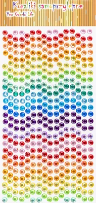 Image de Cristaux autocollants multicolores 6mm - DIY Décorations