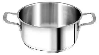 Productafbeelding van H&H Kookpan roestvrij staal Elodie, 2 handgrepen, inductiegeschikt, 18 cm