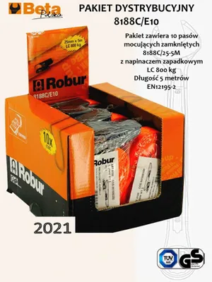 Produktbild von Beta pas mocujący 750kg/5,0m/25mm ekspozytor /10szt