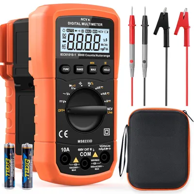 Produktbild von Digital Multimeter Spannungsprüfer Strommessgerät Voltmeter Messgerät Tester NCV mit 6000-Count-LCD-Anzeige Hintergrundlicht
