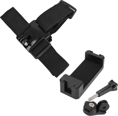 Produktbild von Kopfgurtmontage Schwarz einstellbare Halter Zubehör Kit für Action Camera Mobiltelefon
