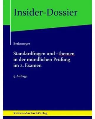 Obrázek produktu pro Standardfragen und -themen in der mündlichen Prüfung im 2. Examen