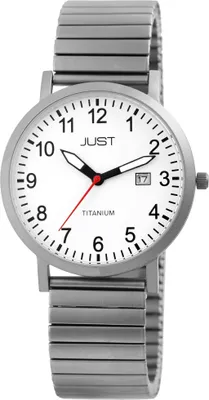 Produktbild von Just Herrenuhr mit Zugarmband, Titan, 5 ATM