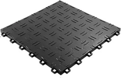 Produktbild von Famanu Garagetegels PVC Klickfliesen - Schwarz - 30x30 cm - 25 Stück