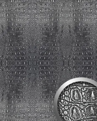 Image de WallFace 13521 CROCO Panneau autocollant Similicuir crocodile crème doré 2,6 m2