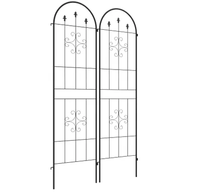 Produktbild von Gartenbogen, Rankgitter 2er Set zum Stecken rostfrei Rankhilfe für Kletterpflanzen 180 x 50 cm