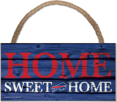 Produktbild von NFL Buffalo Bills Home Sweet Wood Sign Holzschild Tür- / Wand-schmuck